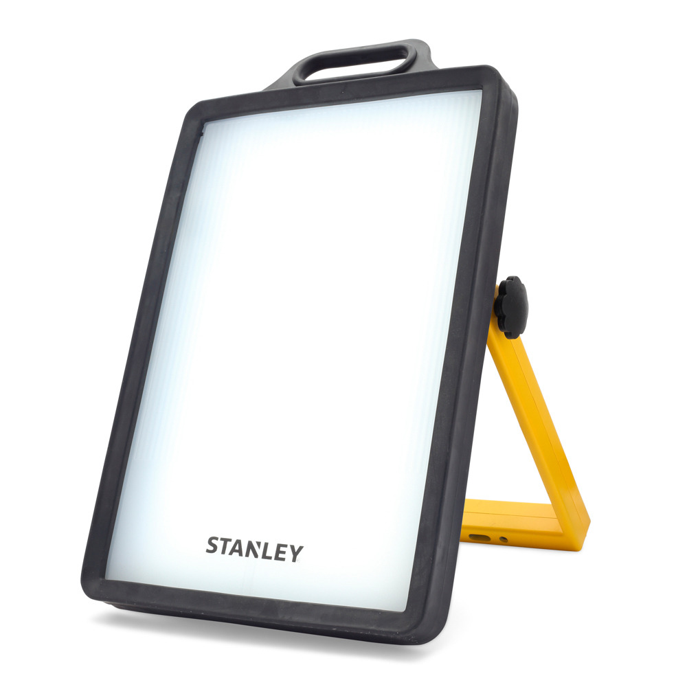 Stanley 50 Watt LED Portable Outdoor Area Panel Work Light - Yellow and Black - image 1