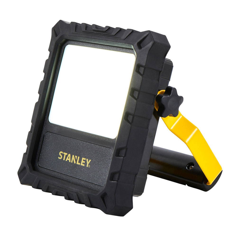 Stanely 10 Watt LED Portable Outdoor Rechargable Work Light - Yellow and Black - image 1