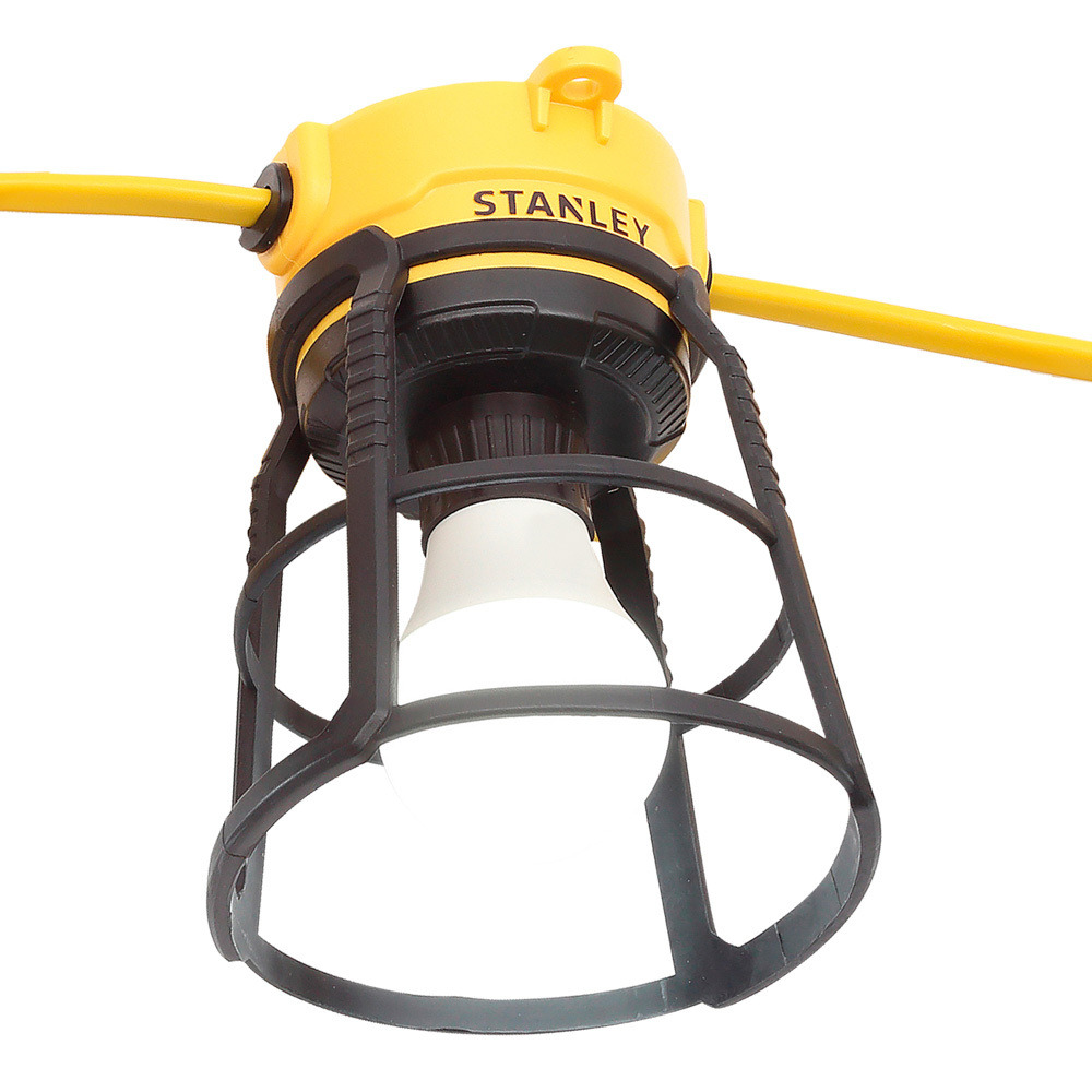 Stanley 10 Watt LED 2m Outdoor Festoon Lights - Black and Yellow - image 1