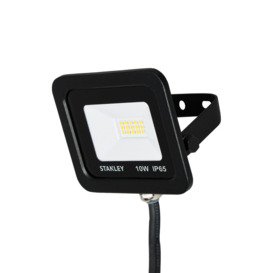 Stanley 10 Watt LED Slimline Outdoor Flood Light - Black - thumbnail 1