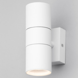 Kenn 2 Light Up and Down Outdoor Wall Light - White - thumbnail 2
