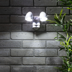 Sirocco 2 Light LED Security Spotlight with PIR Sensor - White - thumbnail 2