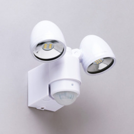 Sirocco 2 Light LED Security Spotlight with PIR Sensor - White - thumbnail 3