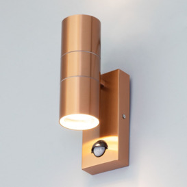 Kenn Outdoor 2 Light Wall Light with PIR Sensor - Copper - thumbnail 2
