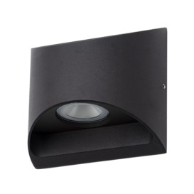 Arco Outdoor LED Flush Up and Down Wall Light - Black - thumbnail 1