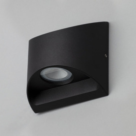Arco Outdoor LED Flush Up and Down Wall Light - Black - thumbnail 3