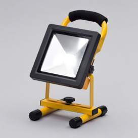 Slimline IP65 20 Watt LED Outdoor Rechargeable Work Light - Yellow and Black - thumbnail 2