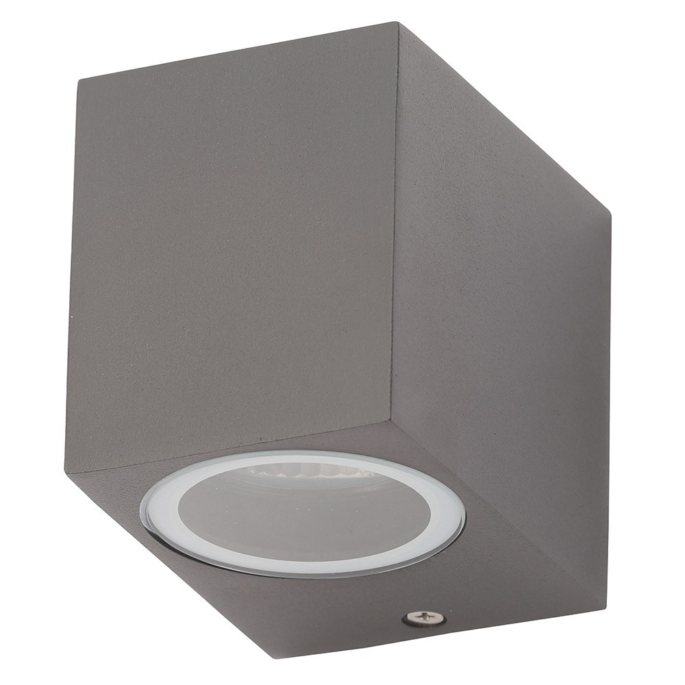 Richmond Outdoor 1 Light Square Modern Style Down Wall Light - Anthracite - image 1