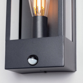 Edgworth Outdoor 1 Light Wall Light with PIR Sensor - Black - thumbnail 3