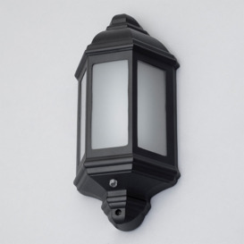 Geneva Outdoor LED Half Wall Lantern with Photocell - Black - thumbnail 3