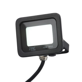 Mears Outdoor LED 10 Watt Slimline Wired Flood Light - Black - thumbnail 1
