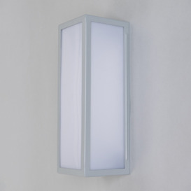 Pictor Opal Glass Panel Outdoor Wall Light - Silver - thumbnail 3