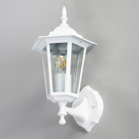 Thera Traditional Outdoor Wall Light - White - thumbnail 3
