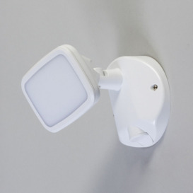 Alma Single 10 Watt LED Outdoor Flood Light - White - thumbnail 3