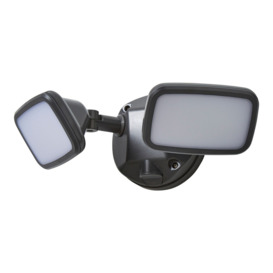 Alma Twin 20 Watt LED Outdoor Flood Light - Dark Grey