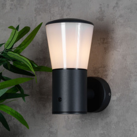 Altair 1 Light Outdoor Wall Light with Photocell Sensor - Anthracite - thumbnail 3