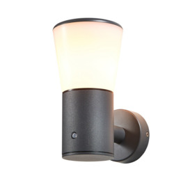 Altair 1 Light Outdoor Wall Light with Photocell Sensor - Anthracite - thumbnail 1