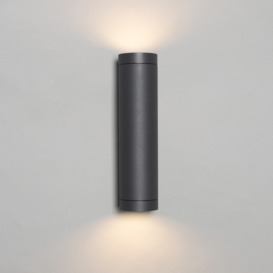 Lonan 2 Light Up & Down Outdoor Wall Light - Anthracite - thumbnail 2