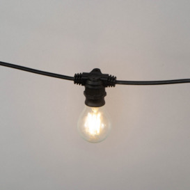 Arnold 20 Light Outdoor Festoon String Lights - Black - thumbnail 2