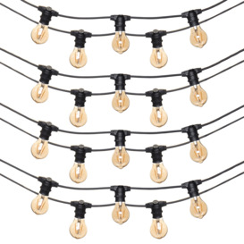 Arnold 20 Light Outdoor Festoon String Lights - Black - thumbnail 1