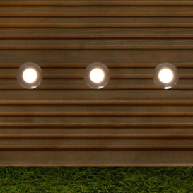 4 Pack of Sitka Outdoor 3 Watt Garden Deck Light Kit - Chrome - thumbnail 3