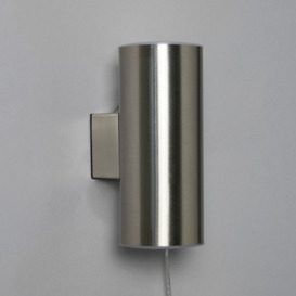Bao Outdoor Solar LED Up and Down Wall Light - Stainless Steel - thumbnail 3