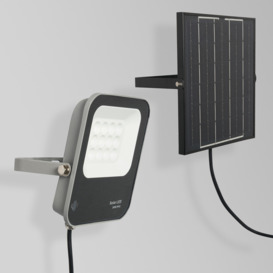 Dwight Outdoor Solar 50 Watt LED Flood Light - Grey - thumbnail 3