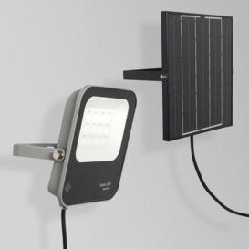 Dwight Outdoor Solar 50 Watt LED Flood Light - Grey - thumbnail 2