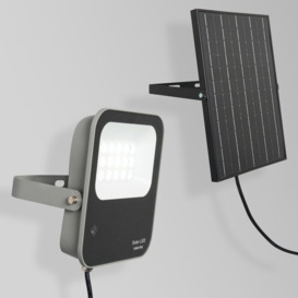 Dwight Outdoor Solar 100 Watt LED Flood Light - Grey - thumbnail 2