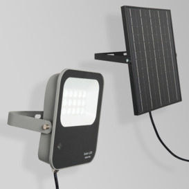 Dwight Outdoor Solar 100 Watt LED Flood Light - Grey - thumbnail 3