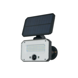 Sampson Outdoor LED Solar Wall Flood Light or Ground Spike Light - Black - thumbnail 3