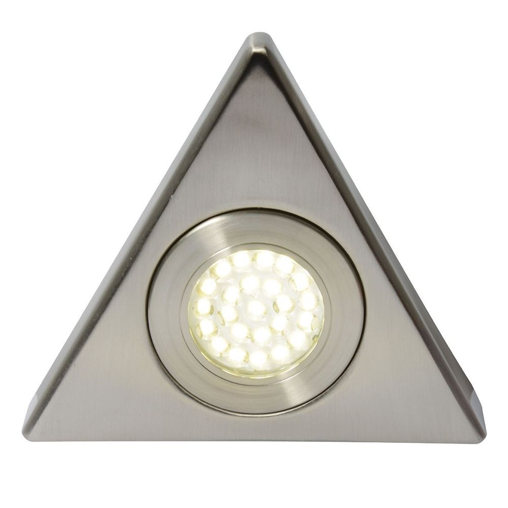 Scott Triangular Day Light LED Under Kitchen Cabinet Light - Satin Nickel - image 1
