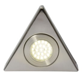 Scott Triangular Day Light LED Under Kitchen Cabinet Light - Satin Nickel - thumbnail 1