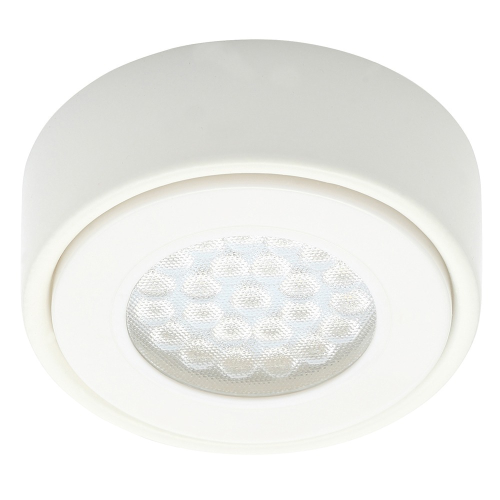 Wakefield Kitchen 1.5 Watt LED Circular Cabinet Light with Frosted Shade - White - image 1