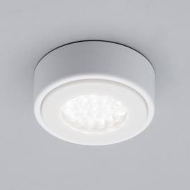 Wakefield Kitchen 1.5 Watt LED Circular Cabinet Light with Frosted Shade - White - thumbnail 2