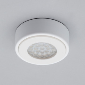 Wakefield Kitchen 1.5 Watt LED Circular Cabinet Light with Frosted Shade - White - thumbnail 3