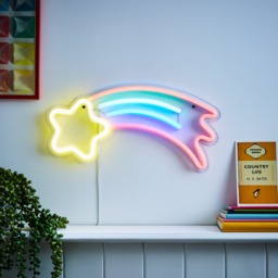 Glow Shooting Star Neon Wall Light - Yellow - thumbnail 7