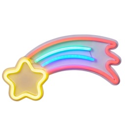 Glow Shooting Star Neon Wall Light - Yellow - thumbnail 1