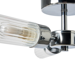 Mavis 3 Arm Semi Flush Bathroom Ceiling Light - Chrome - thumbnail 7