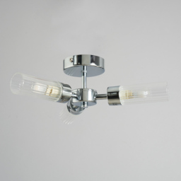 Mavis 3 Arm Semi Flush Bathroom Ceiling Light - Chrome - thumbnail 3