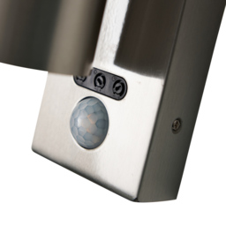 Kenn 2 Light Outdoor Up and Down Wall Light with PIR Sensor - Stainless Steel - thumbnail 6