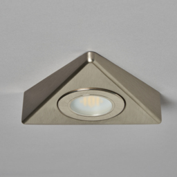 Pack of 5 Scott Triangular Natural White LED Under Kitchen Cabinet Light - Satin Nickel - thumbnail 4