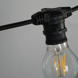 Arnold 20 Light Outdoor Festoon String Lights - Black - thumbnail 4