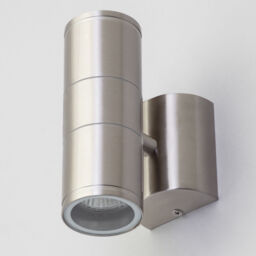 Irela 2 Light Up and Down Outdoor Wall Light - Stainless Steel - thumbnail 3