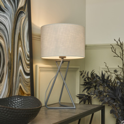 Cris Table Lamp - Pewter - thumbnail 5