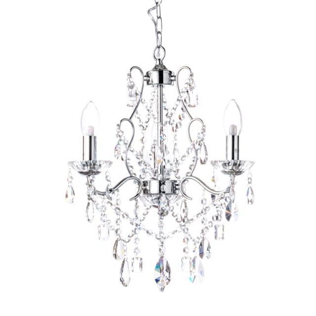 Spa Pro - Anya LED 3 Light Chandelier - Chrome - image 1