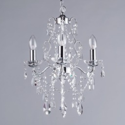 Spa Pro - Anya LED 3 Light Chandelier - Chrome - thumbnail 4