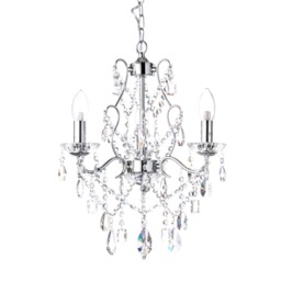Spa Pro - Anya LED 3 Light Chandelier - Chrome - thumbnail 1
