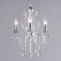Spa Pro - Anya LED 3 Light Chandelier - Chrome - thumbnail 3