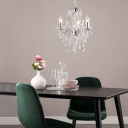 Spa Pro - Anya LED 3 Light Chandelier - Chrome - thumbnail 8
